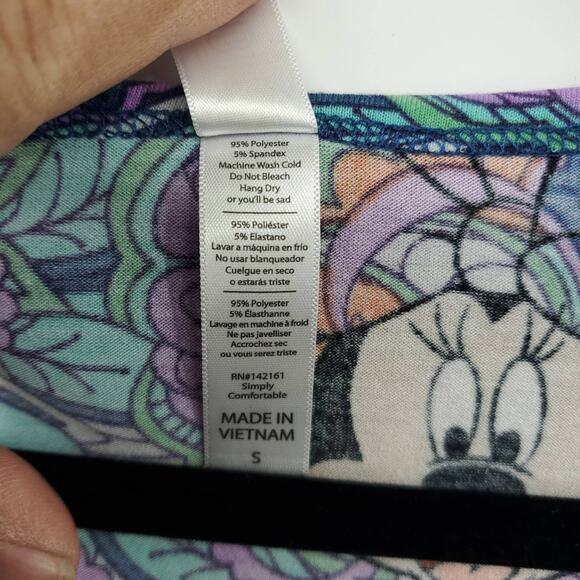 Lularoe Disney Minnie Mouse Simply Comfortable Floral Shirt Small - Picture 6 of 7